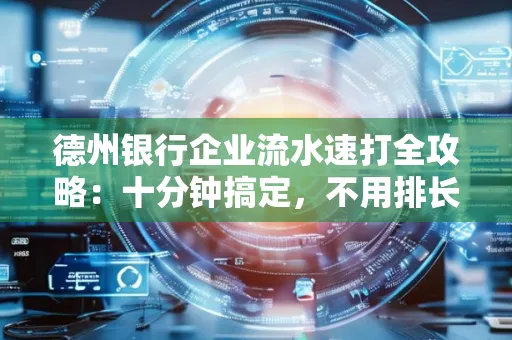 德州银行企业流水速打全攻略：十分钟搞定，不用排长队！