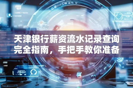 天津银行薪资流水记录查询完全指南，手把手教你准备材料